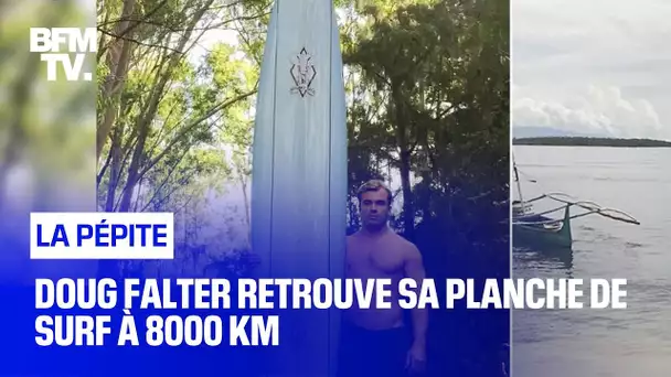 Doug Falter retrouve sa planche de surf à 8000 km