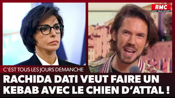 Arnaud Demanche : Rachida Dati veut faire un kebab avec le chien d'Attal !