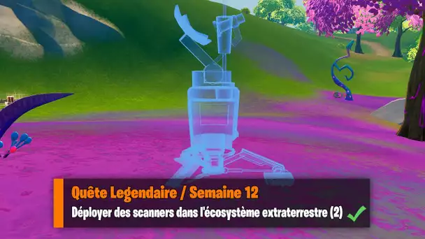 DEPLOYER DES SCANNERS DANS L'ECOSYSTEME EXTRATERRESTRE ! - FORTNITE DEFIS LEGENDAIRE SEMAINE 12