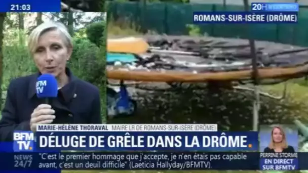 Déluge de grêle: la maire de Romans-sur-Isère va demander la reconnaissance de catastrophe naturelle