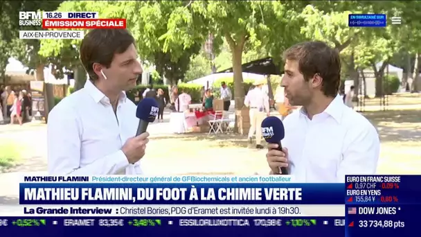 Mathieu Flamini, du foot à la chimie verte