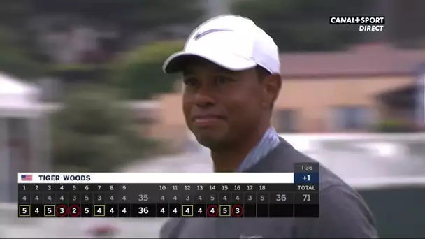Tiger Woods s'offre un superbe putt sur le 16