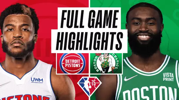 PISTONS at CELTICS | FULL GAME HIGHLIGHTS | February 16, 2022