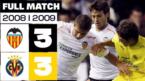 Valencia CF - Villarreal CF (3-3) LALIGA 2008/2009 FULL MATCH