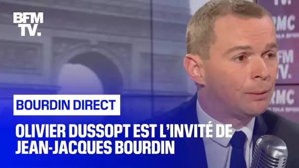 Olivier Dussopt face à Jean-Jacques Bourdin en direct