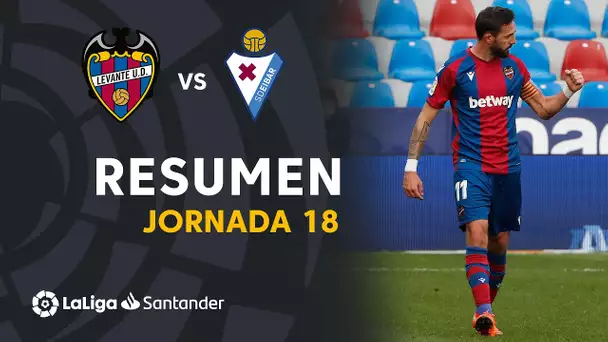 Resumen de Levante UD vs SD Eibar (2-1)