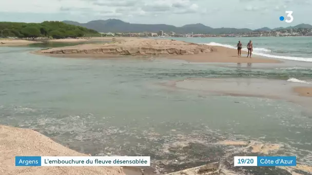 Saint Aygulf (Var) : L' Argens désensablé