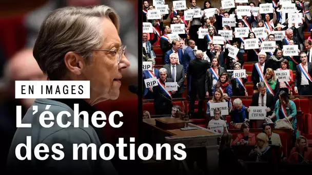 Retraites : retour en images sur le rejet des motions de censure