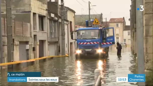 Inondations à Saintes : la Charente continue sa crue et les évacuations continuent