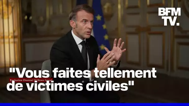 Emmanuel Macron affirme qu'Israël est en train de "détruire totalement" sa "crédibilité"