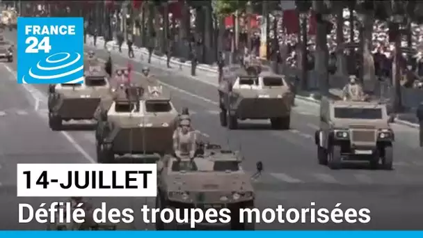 Défilé du 14-Juillet : les troupes motorisées descendent les Champs-Elysées • FRANCE 24