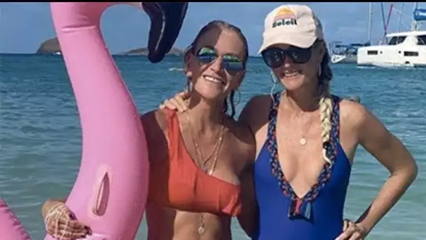 Læticia Hallyday brillante en maillot de bain à Saint-Barthélemy ...