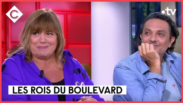 Michèle Bernier, Olivier Sitruk, Laurent Ruquier : Rois du boulevard - C à vous - 05/09/2022