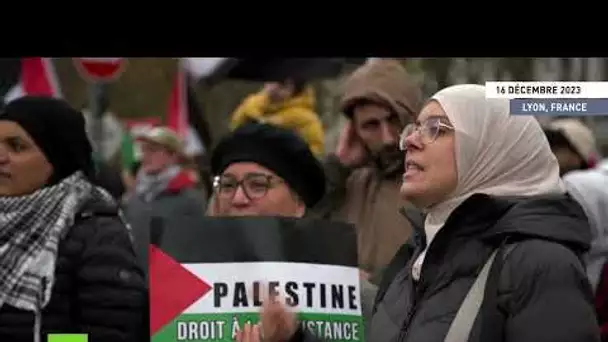 🇫🇷  France : plusieurs milliers de manifestants pro-palestiniens défilent à Lyon