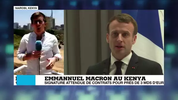 'Macron veut développer les relations économiques avec le Kenya'