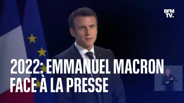 2022: Emmanuel Macron répond à la presse