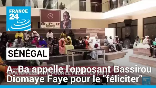 Sénégal : Amadou Ba appelle l'opposant Bassirou Diomaye Faye pour le "féliciter" • FRANCE 24