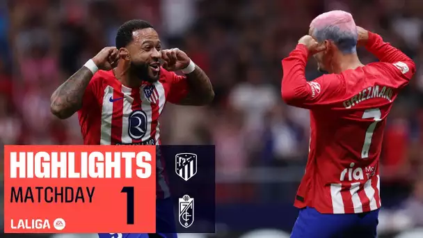 Resumen de Atlético de Madrid vs Granada CF (1-1)