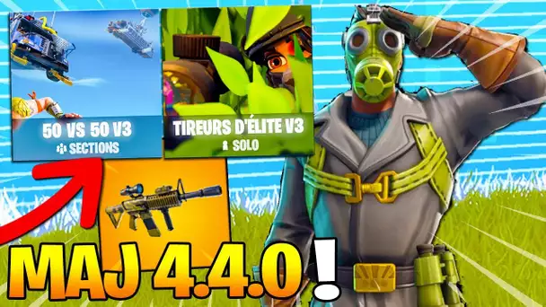 MAJ 4.4 : NOUVELLE ARME, NOUVEAU LIEU, NOUVEAUX MODES sur FORTNITE !