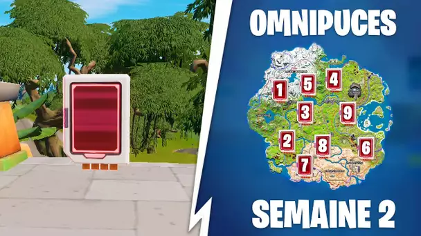 TROUVER LES OMNIPUCES DE LA SEMAINE 2 ! (FORTNITE QUETE EPEE OMNI)