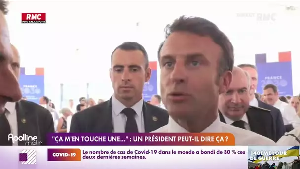 Emmanuel Macron : "Ca m'en touche une sans faire bouger l'autre"