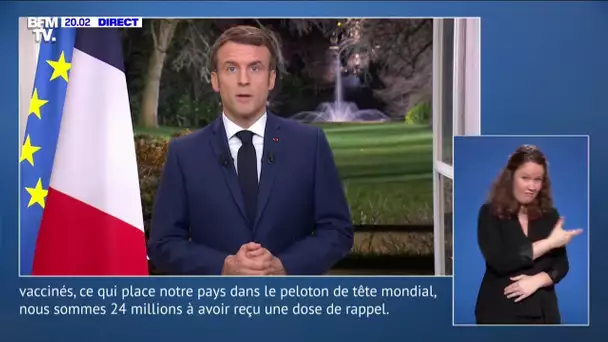 Emmanuel Macron: "J'en appelle aux 5 millions de non-vaccinés,(...) toute la France compte sur vous"
