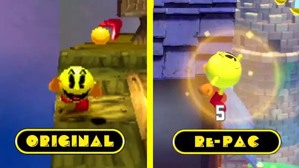 PAC MAN WORLD Re PAC (REMAKE) : PS1 vs PS4 Trailer Comparaison