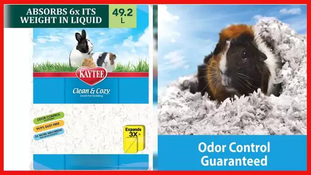 Kaytee Clean & Cozy White Bedding Pet For Guinea Pigs, Rabbits, Hamsters, Gerbils, and Chinchillas