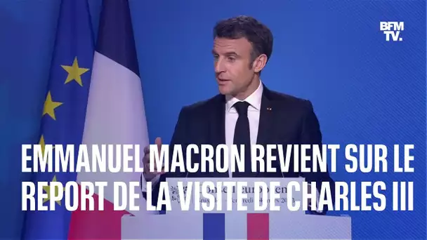 "Nous ne serions pas sérieux": Emmanuel Macron justifie le report de la visite de Charles III
