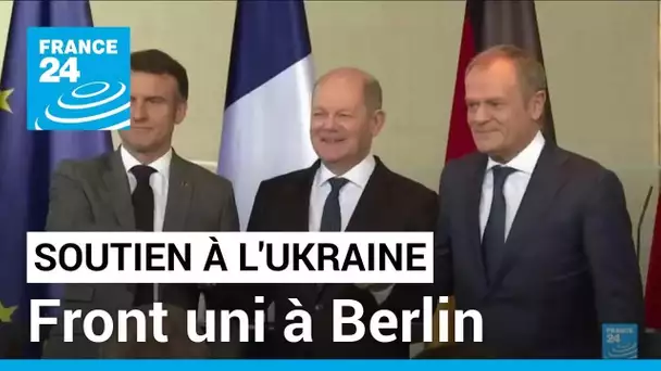 Soutien à l'Ukraine: la France, l'Allemagne et la Pologne affichent leur unité • FRANCE 24