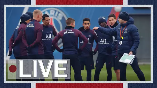 ⚽️ L'entraînement veille de Saint-Etienne - Paris Saint-Germain 🔴🔵