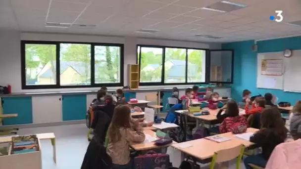Le Genest-Saint-Isle en Mayenne - réouverture de l'école Albert Jacquart