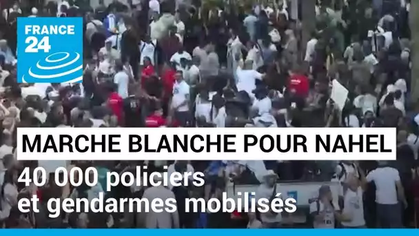 🔴 En direct : 40 000 policiers et gendarmes mobilisés, début de la marche blanche pour Nahel