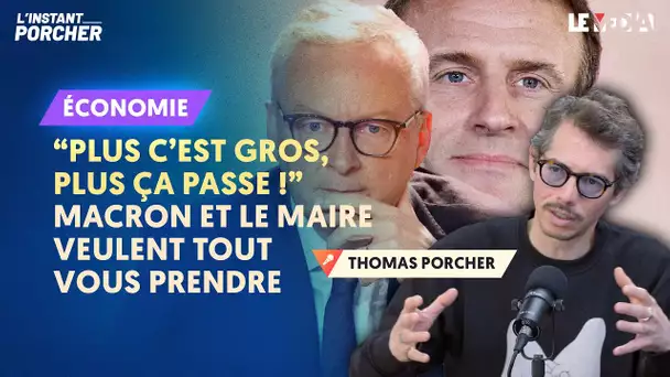 "PLUS C'EST GROS, PLUS CA PASSE" : MACRON ET LE MAIRE VEULENT TOUT VOUS PRENDRE