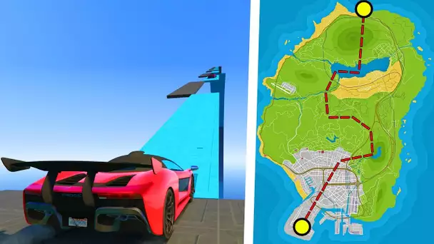 CE PARKOUR TRAVERSE TOUTE LA MAP DE GTA 5 !