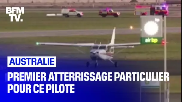 Cet Australien est contraint d'atterrir seul lors de sa première leçon de pilotage