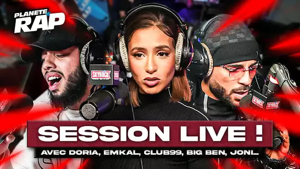 SESSION LIVE avec Doria, Emkal, Club99, Big Ben, Joni, Ven1 & Lutshi #PlanèteRap