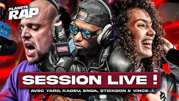 SESSION LIVE avec Yaro, Kadeu, Stickson, Enda & Vince ! #PlanèteRap