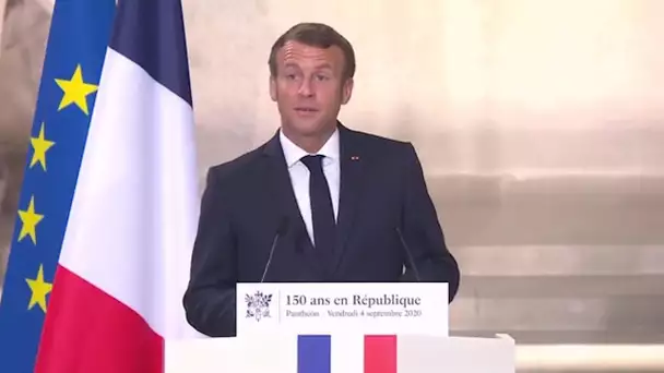 Le discours de Macron pour les 150 ans de la proclamation de la République
