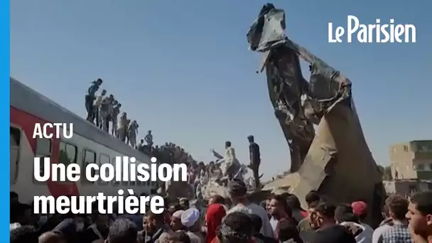 Egypte : collision entre deux trains, au moins 32 morts et des blessés