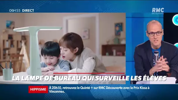 On vous présente une lampe de bureau qui permet de surveiller les élèves