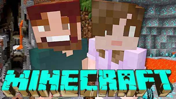 ON GALÈRE DANS LES MINES DE DIAMANTS ! SURVIE MINECRAFT GUILLAUME & KIM