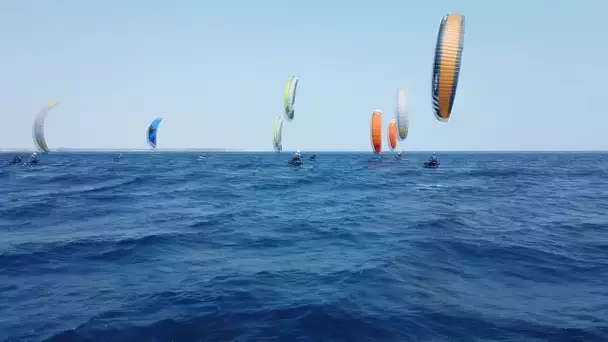 Leucate : kite free style sur la plage de La Franqui aux championnats de France