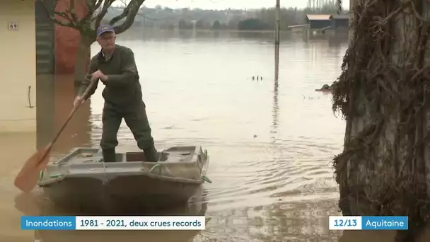 1981 - 2021 : deux crues historiques de la Garonne