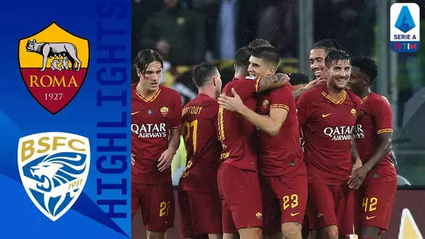 Roma 3-0 Brescia | Smalling, Mancini e Dzeko rilanciano i giallorossi | Serie A