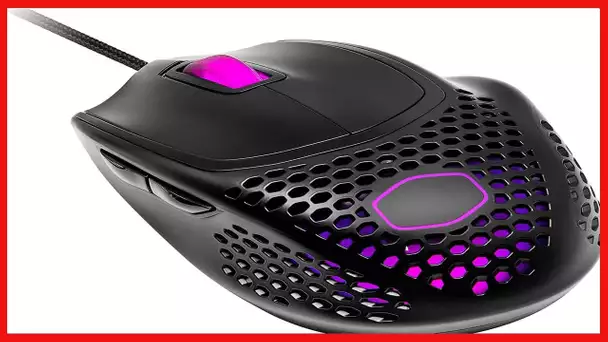 Cooler Master MM720 Black Matte Lightweight Gaming Mouse with Ultraweave Cable, 16000 DPI Optical