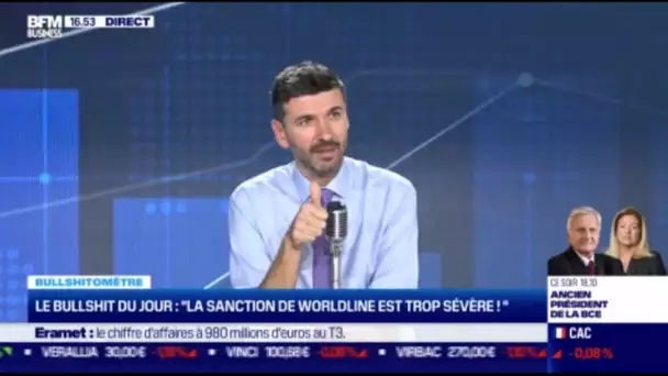 Bullshitomètre⛔: "L'effondrement de Worldline en Bourse est injustifié" Faux❌ répond Charles Monot