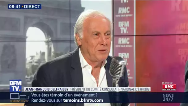 Jean-Françlis Delfraissy était face à Jean-Jacques Bouridn sur RMC et BFMTV