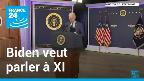 Biden veut parler à Xi du ballon chinois et dit ne pas chercher de "Guerre froide" • FRANCE 24
