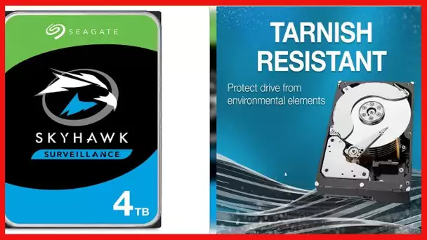 SEAGATE ST4000VX007 Skyhawk 4TB Surveillance Hard SATA 6Gb/s 64MB Cache 3.5-Inch Internal